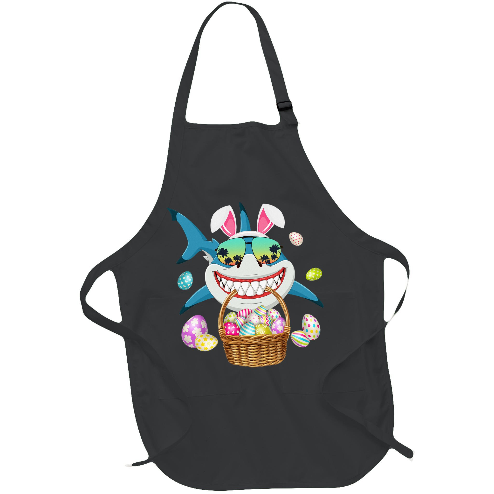 Cute Bunny Shark Easter funny easter day Apron