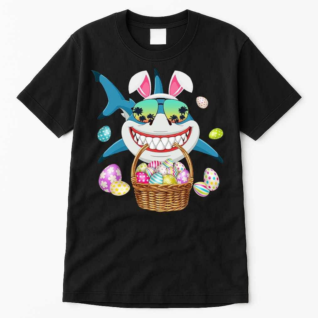 Cute Bunny Shark Easter funny easter day Tall T-Shirt