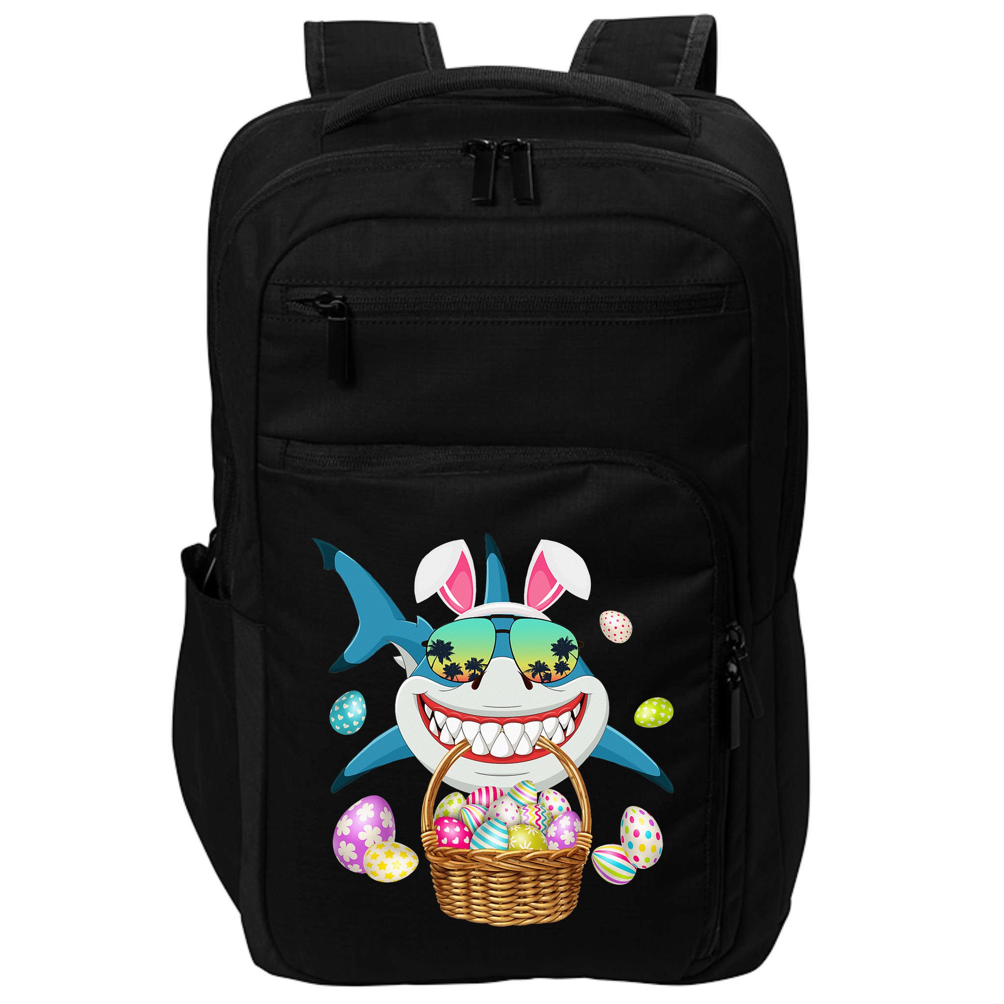 Cute Bunny Shark Easter funny easter day Impact Tech Backpack
