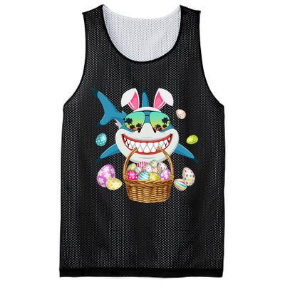Cute Bunny Shark Easter funny easter day Mesh Reversible Basketball Jersey Tank