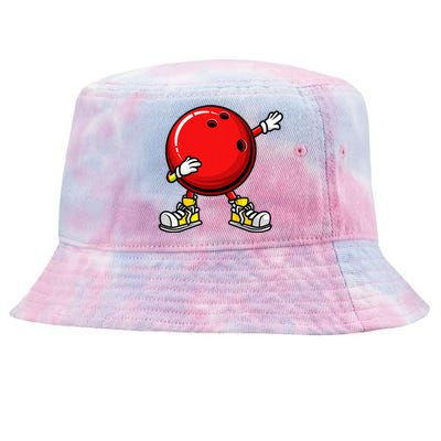 Cool Bowling Spare Strike Bowler Coach Dabbing Tie-Dyed Bucket Hat