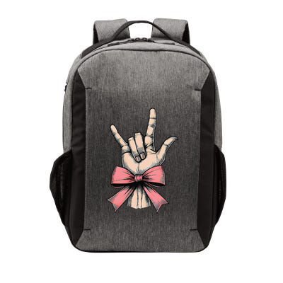 Coquette Bow Sign Language I Love You Asl Deaf Interpreter Vector Backpack