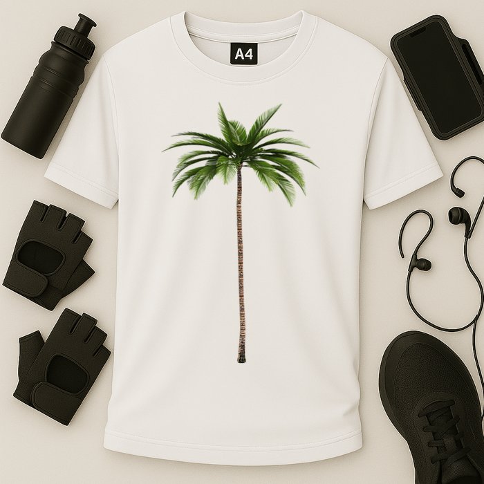 Cool Beach Summer Vacation Tropical Palm Tree Performance Shirt