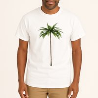 Cool Beach Summer Vacation Tropical Palm Tree Tall T-Shirt