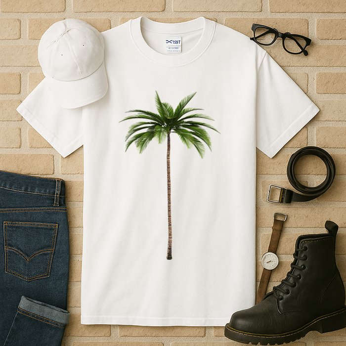 Cool Beach Summer Vacation Tropical Palm Tree Tall T-Shirt