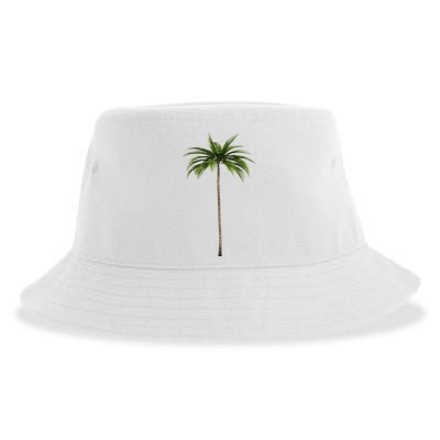 Cool Beach Summer Vacation Tropical Palm Tree Sustainable Bucket Hat