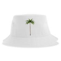 Cool Beach Summer Vacation Tropical Palm Tree Sustainable Bucket Hat