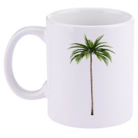 Cool Beach Summer Vacation Tropical Palm Tree 11oz C Handle Ceramic Mug