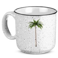 Cool Beach Summer Vacation Tropical Palm Tree 15oz Campfire Ceramic Mug