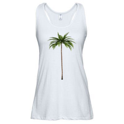 Cool Beach Summer Vacation Tropical Palm Tree Ladies Essential Flowy Tank