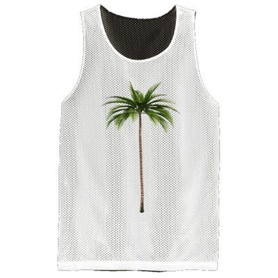 Cool Beach Summer Vacation Tropical Palm Tree Mesh Reversible Basketball Jersey Tank