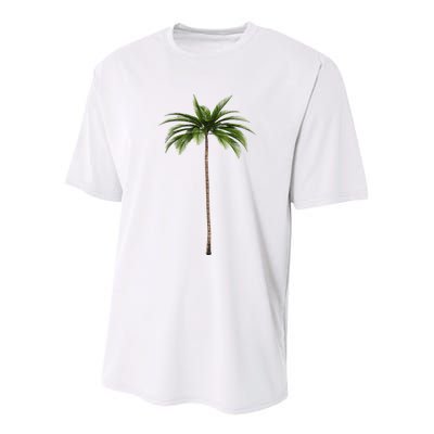 Cool Beach Summer Vacation Tropical Palm Tree Youth Performance Sprint T-Shirt