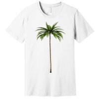 Cool Beach Summer Vacation Tropical Palm Tree Premium T-Shirt