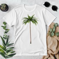 Cool Beach Summer Vacation Tropical Palm Tree Premium T-Shirt