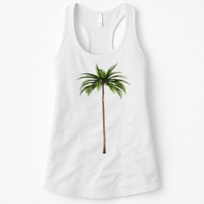 Cool Beach Summer Vacation Tropical Palm Tree Womens Tank Top