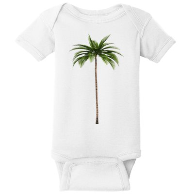 Cool Beach Summer Vacation Tropical Palm Tree Baby Bodysuit