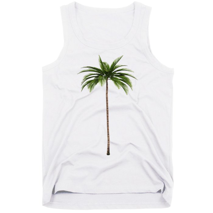 Cool Beach Summer Vacation Tropical Palm Tree Tank Top