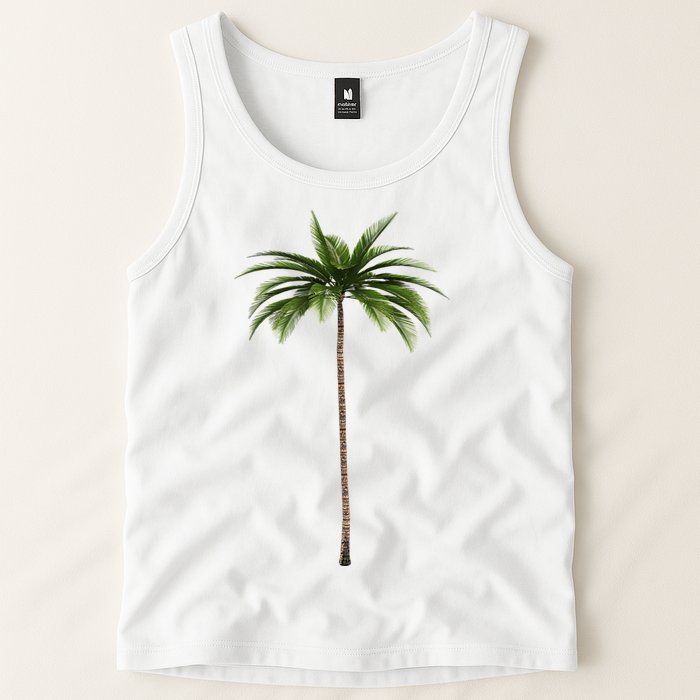 Cool Beach Summer Vacation Tropical Palm Tree Tank Top