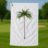 Cool Beach Summer Vacation Tropical Palm Tree Golf Towel