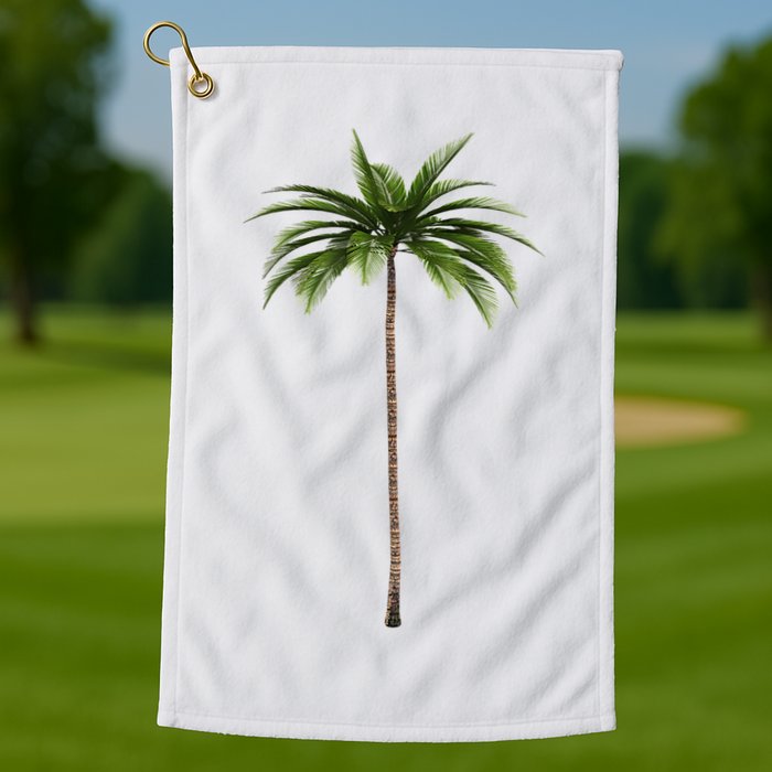 Cool Beach Summer Vacation Tropical Palm Tree Golf Towel