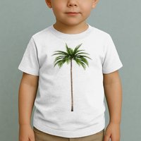 Cool Beach Summer Vacation Tropical Palm Tree Toddler T-Shirt