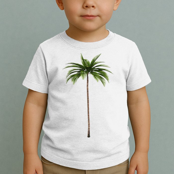 Cool Beach Summer Vacation Tropical Palm Tree Toddler T-Shirt