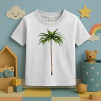 Cool Beach Summer Vacation Tropical Palm Tree Toddler T-Shirt