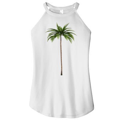 Cool Beach Summer Vacation Tropical Palm Tree Women's Perfect Tri Rocker Tank