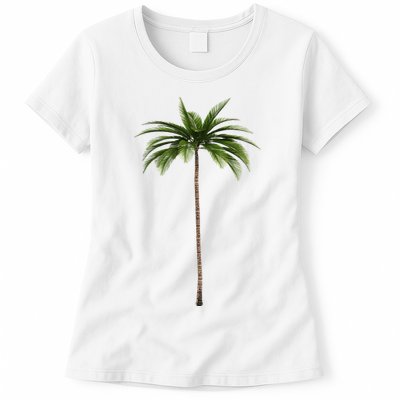 Cool Beach Summer Vacation Tropical Palm Tree Womens T-Shirt