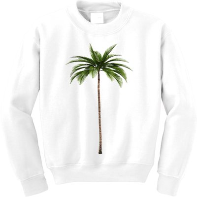 Cool Beach Summer Vacation Tropical Palm Tree Kids Sweatshirt
