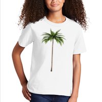 Cool Beach Summer Vacation Tropical Palm Tree Kids T-Shirt