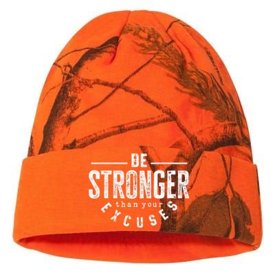 Cool Be Stronger Than Your Excuses Kati Licensed 12" Camo Beanie