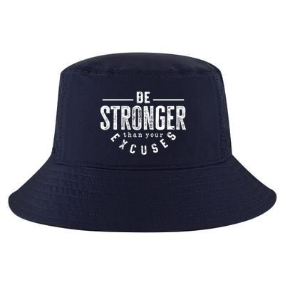 Cool Be Stronger Than Your Excuses Cool Comfort Performance Bucket Hat