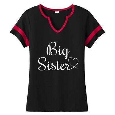 Cool Big Sister Ladies Halftime Notch Neck Tee