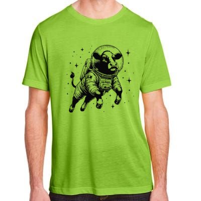 Cow Breeder Space Astronaut Red Angus Cattle Adult ChromaSoft Performance T-Shirt