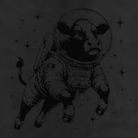 Cow Breeder Space Astronaut Red Angus Cattle Trucker Hat
