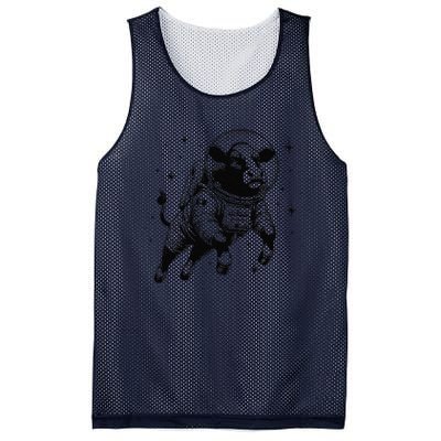 Cow Breeder Space Astronaut Red Angus Cattle Mesh Reversible Basketball Jersey Tank