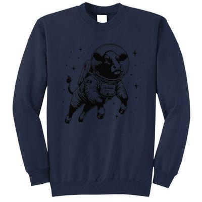 Cow Breeder Space Astronaut Red Angus Cattle Tall Sweatshirt