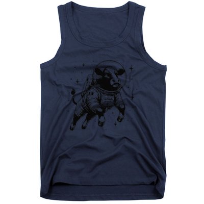 Cow Breeder Space Astronaut Red Angus Cattle Tank Top