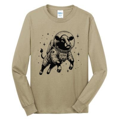 Cow Breeder Space Astronaut Red Angus Cattle Tall Long Sleeve T-Shirt