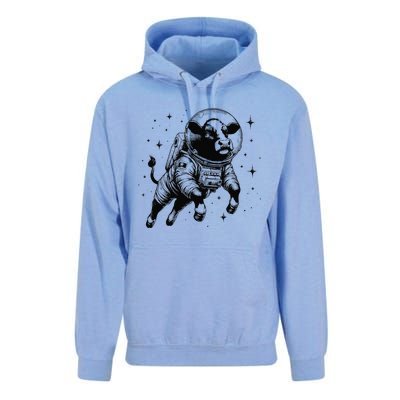 Cow Breeder Space Astronaut Red Angus Cattle Unisex Surf Hoodie