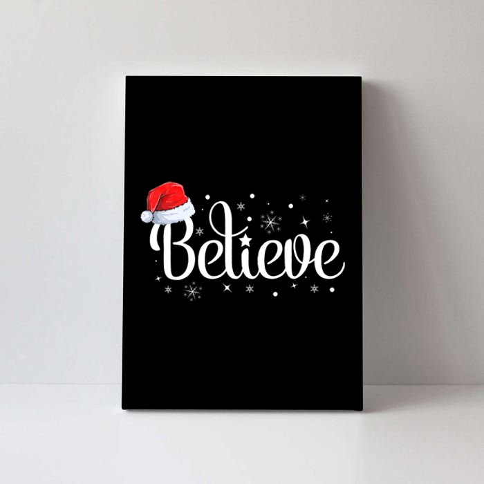 Christmas Believe Santa Claus Believe Christmas Canvas