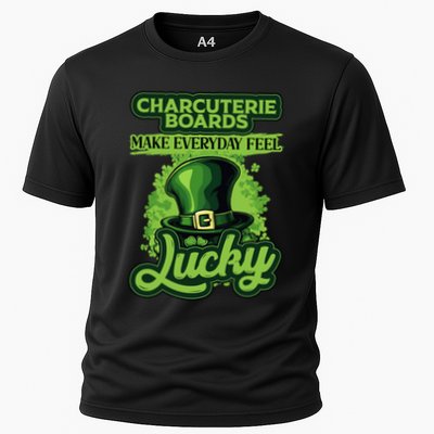 Charcuterie Board St PaddyS Magic Leprechaun Vibes Gift Cooling Performance Crew T-Shirt