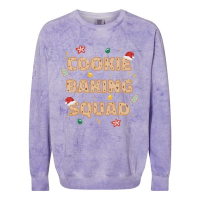 Cookie Baking Squad Sweet Christmas Baking Crew Meme Gift Colorblast Crewneck Sweatshirt