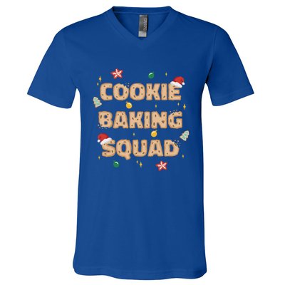 Cookie Baking Squad Sweet Christmas Baking Crew Meme Gift V-Neck T-Shirt