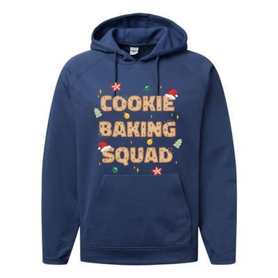 Cookie Baking Squad Sweet Christmas Baking Crew Meme Gift Performance Fleece Hoodie