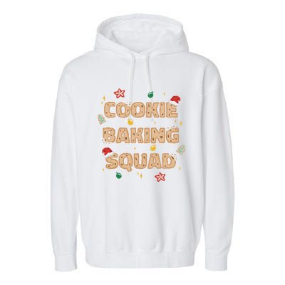 Cookie Baking Squad Sweet Christmas Baking Crew Meme Gift Garment-Dyed Fleece Hoodie