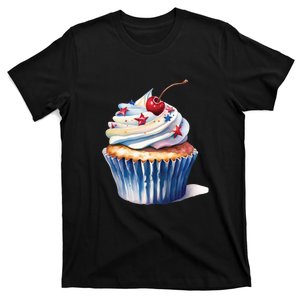 Cupcake Baking Sweet Cupcakes 4th Of July T-Shirt