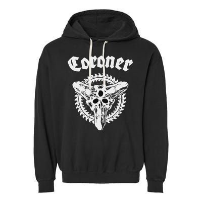 Coroner Band  Small Black Garment-Dyed Fleece Hoodie
