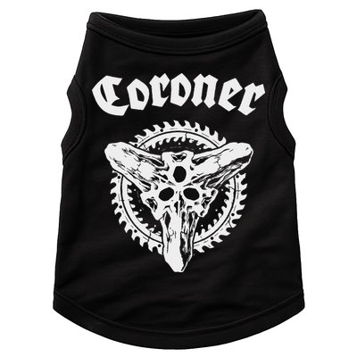 Coroner Band  Small Black Doggie Tank